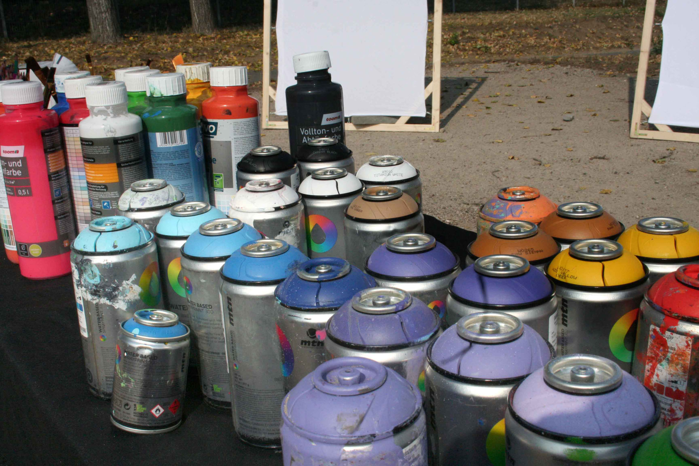 Grafitti Spraydosen