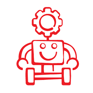 Icon Roboter rot