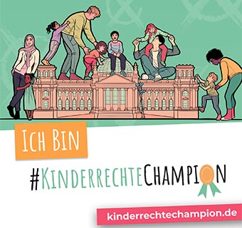 Bei der Kampagne #KinderrechtsChampion rufen wir Politiker*innen dazu auf, sich für die Rechte der Kinder in Deutschland und auf der ganzen Welt einzusetzen.