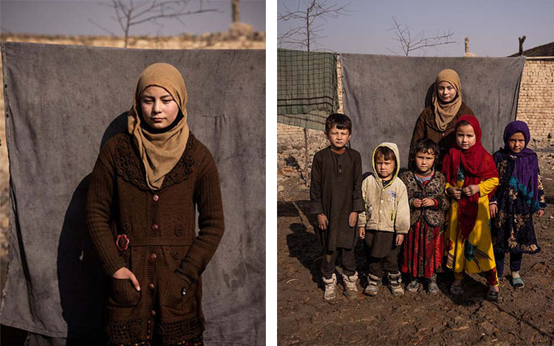 "Jetzt hat mein Vater keine Arbeit mehr, mit der er Essen nach Hause bringen kann. An einem Tag haben wir etwas zu essen und am nächsten Tag nicht mehr", erzählt Arzoo* aus Afghanistan.  © Jim Huylebroek / Save The Children