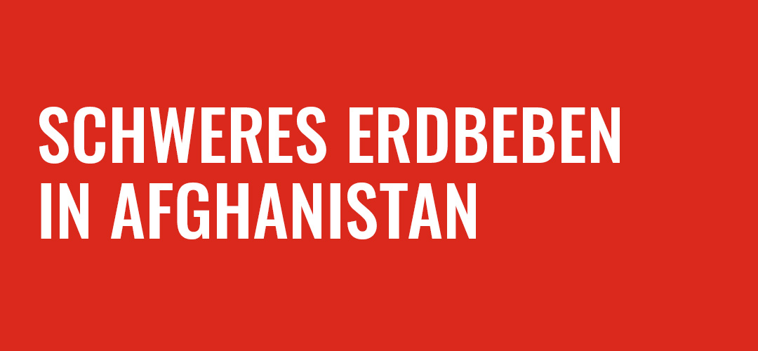 Schweres Erdbeben in Afghanistan