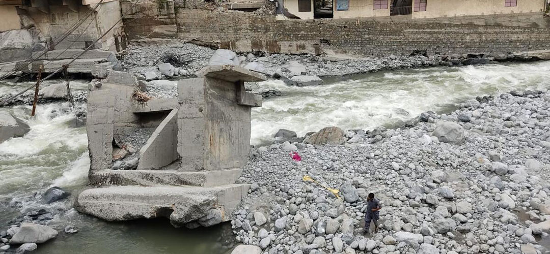 Zerstöung durch Flut in Pakistan