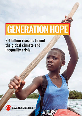 Cover des Berichtes "Generation Hope" von Save the Children