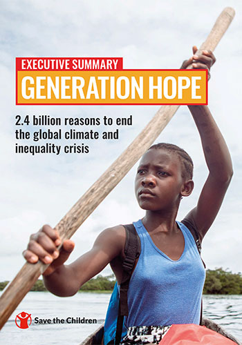 Cover des "Executice Summary: Generation Hope" von Save the Children