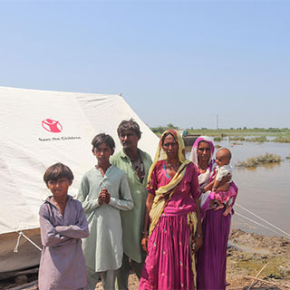 Flyer zur Flutkatastrophe in Pakistan
