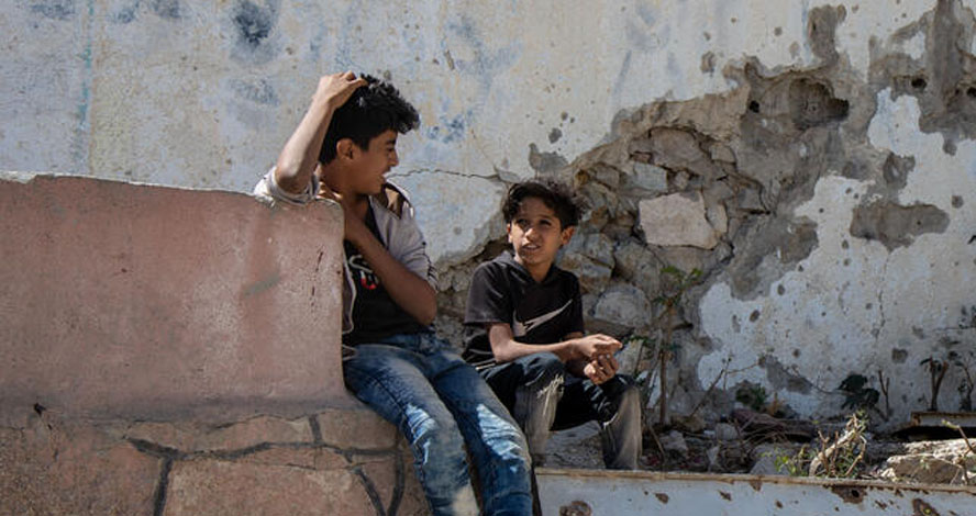 Zwei Jungen im Jemen 