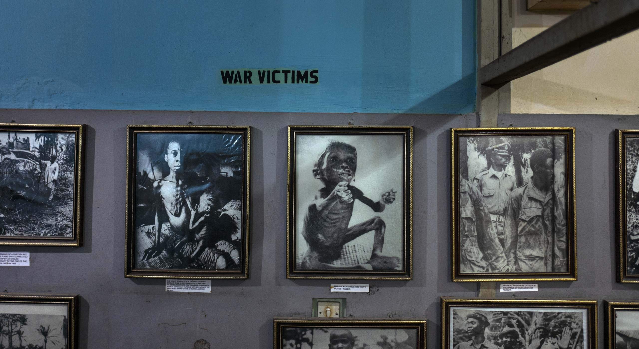 Fotografien im National War Museum in Umuahia, Nigeria