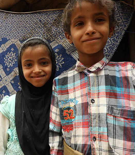 Kinder aus Saada, Jemen, die von Save the Children unterstützt wurden