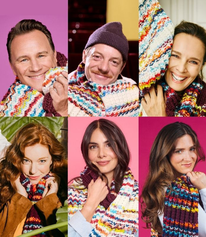 Collage der prominenten Botschafter*innen der Aktion Schal fürs Leben 2026
