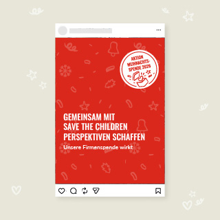 Social-Media-Post der Aktion Weihnachtsspende 2026 Social-Media-Post der Aktion Weihnachtsspende 2026