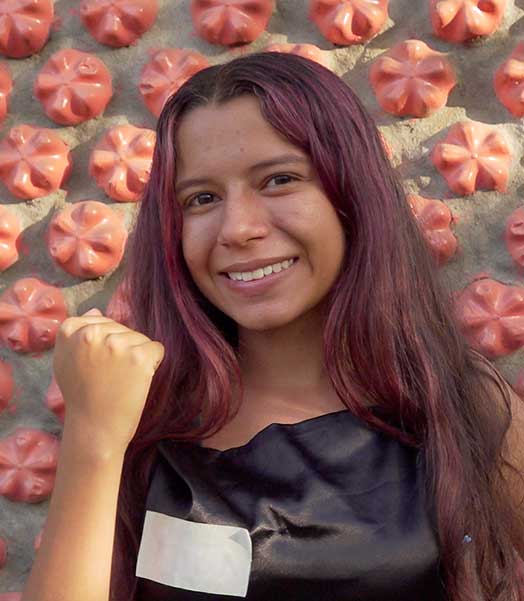 Klimaaktivistin Oriana* aus Columbien