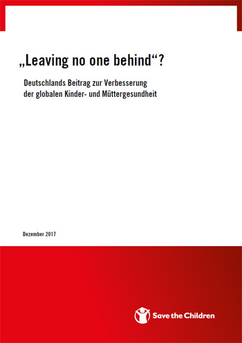 Cover -Leaving no one behind?